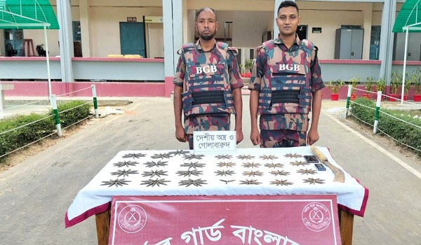 ২৮২ রাউন্ড গুলি উদ্ধার বিজিবির