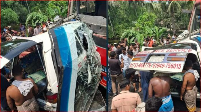 ফরিদপুরে বাস-অ্যাম্বুলেন্স সংঘর্ষ, নিহত ৫