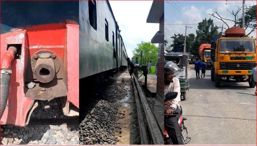 বগি ফেলে চলে গেল ট্রেনের ইঞ্জিন, মহাসড়কে ঘণ্টাব্যাপী যানজট